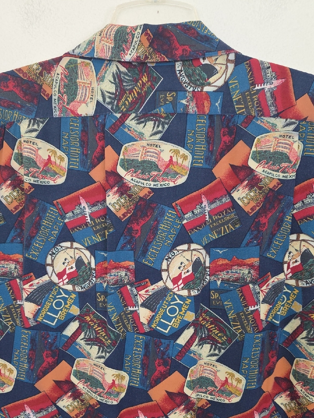 Polo By Ralph Lauren Multicolor Travel Print Ships & Hotels Short Sleeve Shirt L - Picture 12 of 16